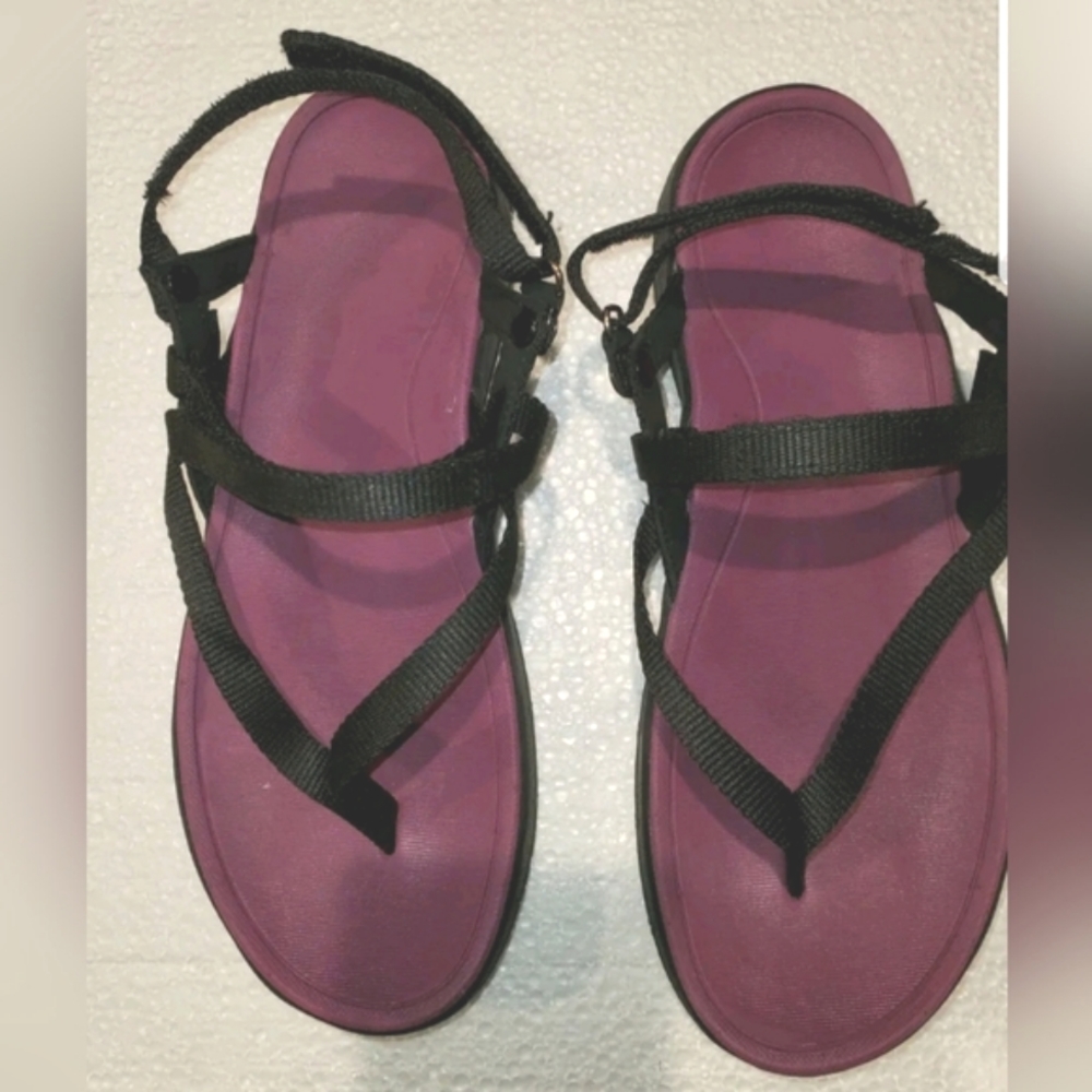 Northside Women Sumatra Sandals Black Purple Size 9